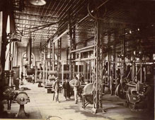 Alapaevsky plant. Locomotive depot. Interior view, 1898