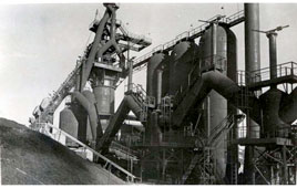 Alapaevsky plant. New mechanized blast furnace, 1946