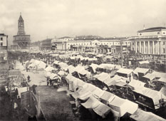 Moscow. Big Sukharevskaya Square, 1890
