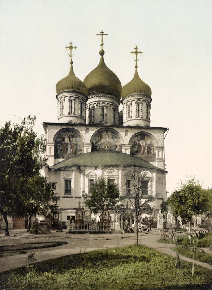 Moscow. New Spassky Monastery Church, circa 1890